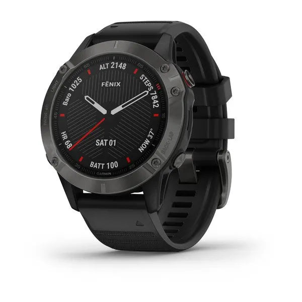 Garmin Fenix 6 47MM - Sapphire - Carbon Gray - Good Condition - ReDial Garmin Fenix 6 47MM - Sapphire - Carbon Gray - Good Condition - ReDial